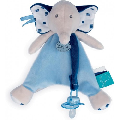 Baby Nat Edgar Elephant Dummy Clip Blue BN0510 