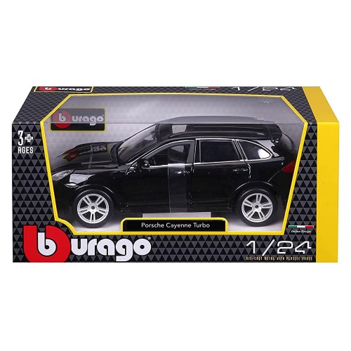 Bburago 1/24 Porsche Cayenne Turbo Black Μεταλλική Μινιατούρα 18-21056