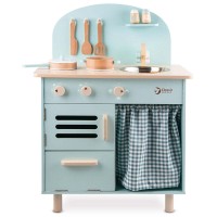 Ξύλινη κουζίνα με αξεσουάρ μπλε Blue Retro Kitchen 50571 Classic World 