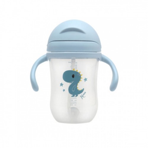 Kiokids Παιδικό Παγούρι Little Dinosaur με Καλαμάκι Σιλικόνης 300ml 3496