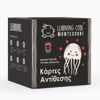 Learning Cube Baby Montessori Τρίχρωμες Κάρτες Αντίθεσης LC-042