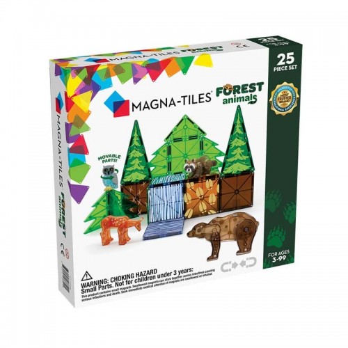 Magna Tiles Μαγνητικό Παιχνίδι Forest Animals 25 κομμάτια 22225