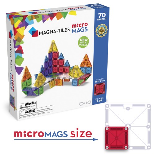 Magna Tiles Μαγνητικά Πλακίδια MicroMAGS Deluxe Set 70pcs 244070