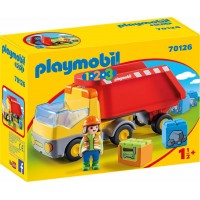 Playmobil 1.2.3 Ανατρεπόμενο Φορτηγό με Εργάτη 70126